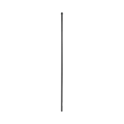 [SYS-POST-ESQ-6B] Poste de ESQUINA para Cerca Electrificada. Tubo Galva. de 1.4m, cal. 18 de 1 Diam. + Pintura Negra, ideal para 6 Aisladores