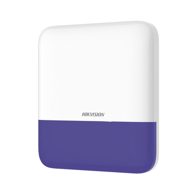 [DS-PS1-E-WB/B] (AX PRO) Sirena Inalámbrica con Estrobo Azul para Exterior IP65 / 110 dB