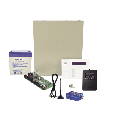 [VISTA48-60RF-MINI2G] (1 Año datos ILIMITADO INCLUIDO) Kit Vista48LA con comunicador MINI012G, Teclado, Gabinete y Transformador