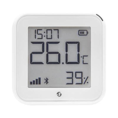 [SHELLYHTGEN3] Pantalla Sensor de temperatura y humedad, inteligente e inalámbrico, integrable a la App de Shelly.