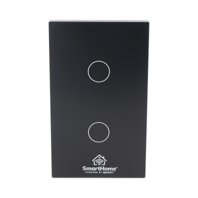 [SHS412W] (Wifi) Apagador switch inalámbrico WIFI, control de 2 regresos de carga, 110V