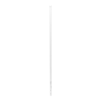 Poste de Esquina Blanco de Acero Galv. de 1.2m para Cerca Electrificada cal. 18 de 1 Diam. para 5 Aisladores (No incluidos).
