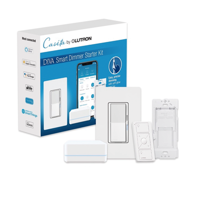 [DVRFBDG1D] (Caseta Wireless) Kit Hub controlador, atenuador, control remoto PICO, base de pared y tapa.