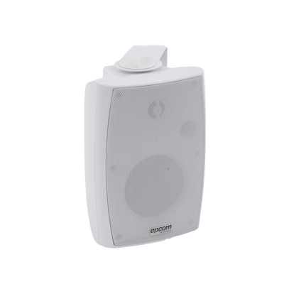 [SF-774HW] Altavoz de Pared de 2 vías | Woofer 4in + 1.5in | 2.5W - 20W | Para Sistemas 70/100V y 8 ohms | Material ABS | Rejilla y Bracket de Metal | Color Blanco