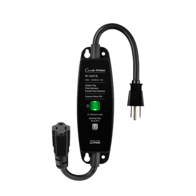 [PD15OUTBL] (Caseta Wireless) PlugIn Interruptor On/Off para uso en exterior intemperie IP66, inalámbrico. 15A /120V