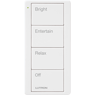 Control remoto inalambrico PICO, con escenas predefinidas para espacio en sala..