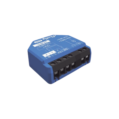 [SHELLY1GEN3] Relevador inalámbrico inteligente 16A, 110-230 V, 1 salida de contacto seco, compatible con asistente de voz Alexa, Google Home