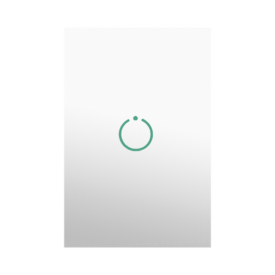 [MHS511SL] (ZWAVE) Interruptor On/Off panel táctil touch inalámbrico Zwave Plus 1 boton. No requiere cable neutro, Compatible con Hubitat HC8, Álula M2M, otros