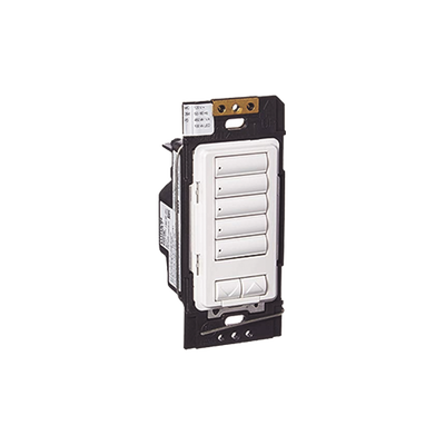 [RRDHN5BRLWH] (RadioRA2) Botonera 5 botones hibrida, requiere cable neutro para el control del circuito.
