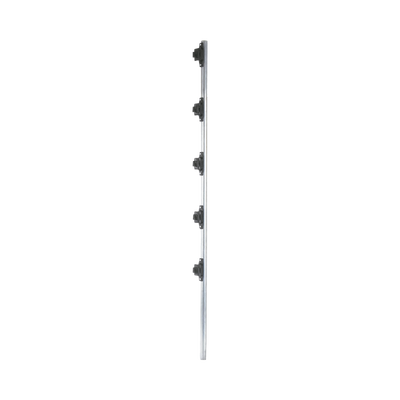 [FENCEPOST3] Poste de 1.2 m fabricado en tubo de acero galvanizado con 5 aisladores de paso