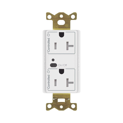 [CAR2S20DTRWH] Receptáculo inalámbrico Lutron VIVE / 20 A, control inteligente en los 2 conectores.