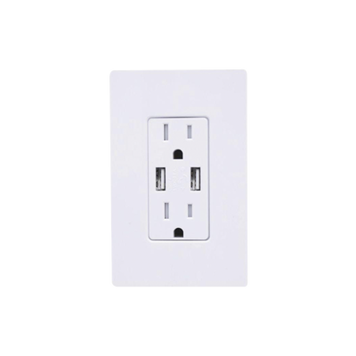 [LTRF15UBTRCWH] TOMACORRIENTE CON USB DUPLEX 15A