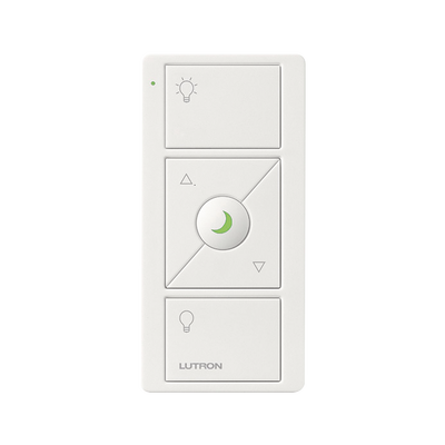 CONTROL REMOTO INALAMBRICO CON 3 BOTONES SUBIR/BAJAR, ENCENDER, APAGAR, NIGHTLIGHT color blanco