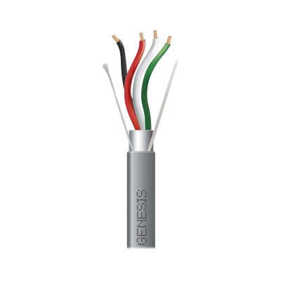 [2215-1009/1000] Carrete de 305 Metros (1000 Pies) / Cable 4 x 18 AWG / Color Gris / Blindado / Riser / Aplicaciones de Audio Control de Acceso y Automatización