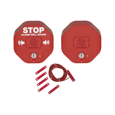 [STI-6404] Alarma Multifunción Exit Stopper® Con Bocina Remota, Para Puertas Dobles, Solo Interiores