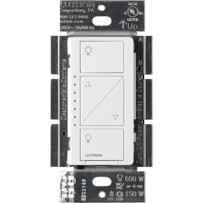 [PD10NXD] (Caseta Wireless) Atenuador, aumenta/disminuye intensidad de Iluminación, requiere cable neutro. 250W LED /1000 INC/HAL