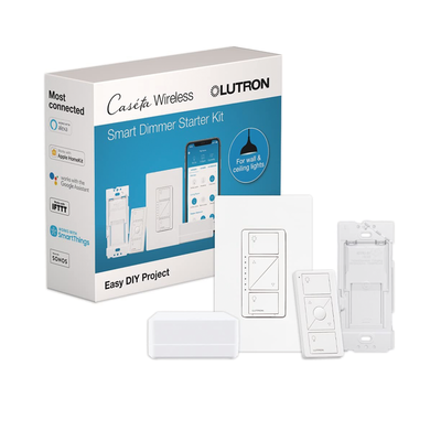[PBDGPKG1W] (Caseta Wireless) Kit Hub controlador, atenuador (dimmer), control y tapa.