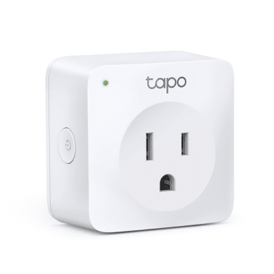 [TAPO-P100-1P] Mini tomacorriente inteligente Wi-Fi, 100 - 120V~, 50/60Hz, 15.0A, compatible con Amazon Alexa y Google Assistant, color blanco.