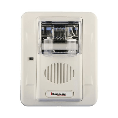 [HEC3-24WW] Sirena Estrobo, 24 Vcd, Multi-Candela 15 hasta 110 cd, Montaje En Pared, Color Blanco, Serie HEC3 (0500-06030)