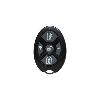 [RE6005] ALULA - Control Remoto de Seguridad Cinco Botones / Compatible con Automatización del Hogar / Encriptación Inalámbrica / Indicador de Batería Baja