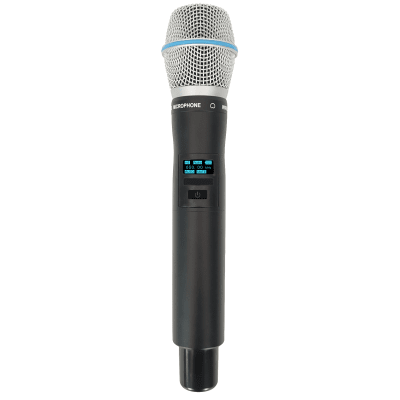 [EP-59H] Micrófono Mano Inalámbrico EP-59H | Rango Frecuencia 470-510MHz, 540-590MHz, 640-690MHz, 807-830MHz | Potencia Salida ≥10dBm | Autonomía >10 Horas | Mute Automático por Caída | Display OLED | 7 Niveles Potencia Aju