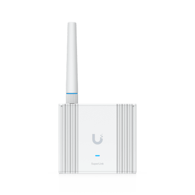 [USL-GATEWAY] Gateway SuperLink Inalámbrico de Largo Alcance y Baja Latencia para Sensores UniFi Protect con Alcance de hasta 2 km, Alimentación PoE/USB-C y Montaje en Pared o Riel DIN