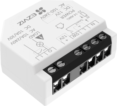 [CS-T35WD] Relé Inteligente Wi-Fi, CS-T35-R100-WD, 16A 250VAC, Wi-Fi 6 y BLE, Control por App EZVIZ, Compatible con Google Assistant, Amazon Alexa y Matter, Protecciones de Temperatura y Sobrecarga