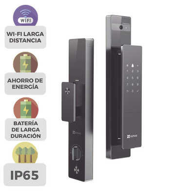 [CS-DL50FVS/PLUS] Cerrojo Inteligente de Reconocimiento Facial y Venas de Palma de Mano / 4 Pulgadas Pantalla / 5000mAh Batería Recargable / Video Llamada a la App / Wi-Fi y Bluetooth / IP52 Resistente
