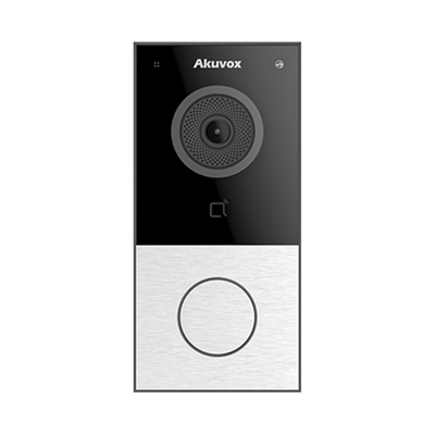 [E12W] DOORBELL / WIFI / 100% en la Nube / POE / Bluetooth / NFC / Lector de Tarjetas MIFARE / Notificación en APP / Llamada Telefónica / SIP / ONVIF / IP65 / Cámara 2 MP / Botón con Iluminación / Control de 1 Puerta