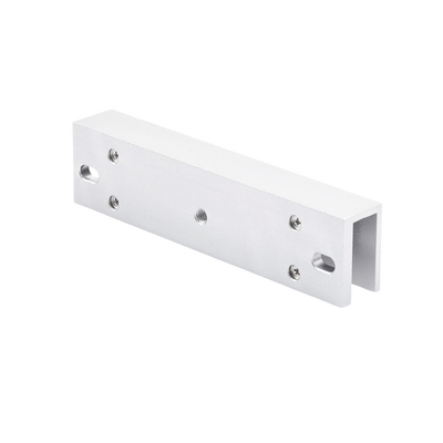 Montaje en U para Instalación de Chapa Magnética DS-K4H258S en Puerta de Cristal (Vidrio)