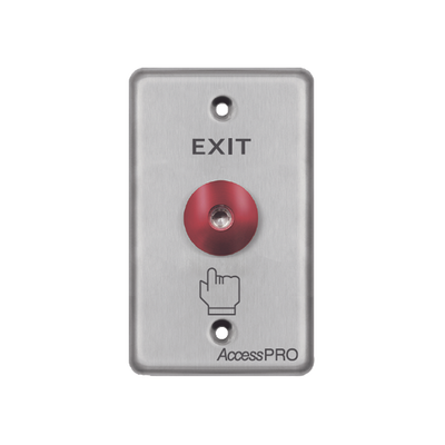 [APBRRLC] Botón tipo Hongo / Redondo Color Rojo con LED / Estético / NO y COM