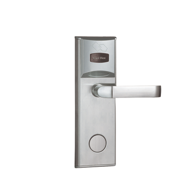 [LOCKPRO-1HD] Cerradura para Hotel Derecha / MIFARE® 13.56 MHz / 5 Pestillos / Acero Inoxidable / 224 Eventos / Apertura de Emergencia