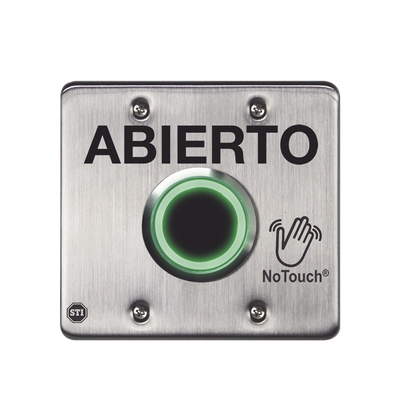 [NT-SS202-ES] Interruptor IR NoTouch® de Acero Inoxidable, Salida Doble, ABIERTO