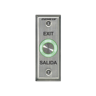 [SD6176SS1Q] Botón de Salida con Aro Iluminado Color Verde y Rojo / IP65 / Buzzer / Función Toggle (Enclavado) / Temporizador / Relevador NC/NO/ Uso Exterior e Interior.