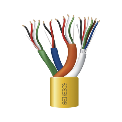 [2196-1002] Carrete de Cable de 305 Metros (1000 Pies) / Color Amarillo / Compuesto por 6 x 22 AWG blindado, 4 x 18 AWG, 4 x 22 AWG, y 2 x 22 AWG / Para Aplicaciones en Control de Acceso