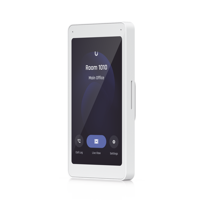 UniFi Intercom Viewer, monitor que se vincula a UA-INTERCOM, para visualizar y aperturar, pantalla táctil de 5, energizado por POE, montaje en pared