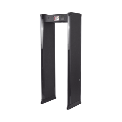 [INTELL-26-ZIR-W] Arco Detector de Metales de 6 Zonas para Intemperie con Anclaje para Fijarse al Piso. Incluye Sensor IR para evitar falsas Alarmas / Certificado por la Administración Federal de Aviación de EE. UU. (FAA)