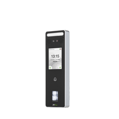 Terminal Biométrica Facial / 500 Rostros 3,000 Huellas / Pantalla 2.4 / IP65 / ADMS / ZKBio Zlink