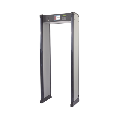 [INTELL-26-ZIR] Arco Detector de Metales de 6 Zonas con Anclaje para Fijarse al Piso. Incluye Sensor IR para evitar falsas Alarmas / Certificado por la Administración Federal de Aviación de EE. UU. (FAA)
