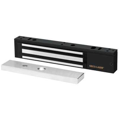Chapa Magnética 600 Lbs / Led de Estatus / Color Negro / Libre de Magnetismo Residual / Sensor de Adherencia / Diseño Elegante