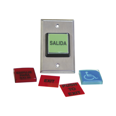 [972LESMO] Botón de Salida / MÚLTIPLES Placas/ Luz LED /2 Años Garantia
