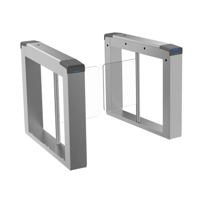 Torniquete Swing para EXTERIOR / Compatible con Reconocimiento Facial / Carril de 90 cms / Acero Inoxidable SUS304 / Motor Brushless / Capacidad 20-60 Personas por Minuto / 3,000,000 MCBF / Perforaciones listas para montaje DS-KAB6ZU1 No Incluido