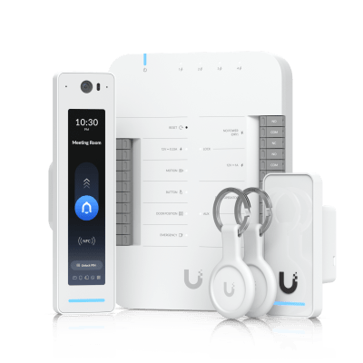 [UA-G3-SK-PRO] Kit de Control de Acceso G3 para 1 Puerta, Incluye Door Hub, G3 Reader Pro y Lector de Salida, Compatible con Touch Pass, Incluye 2 Keyfobs