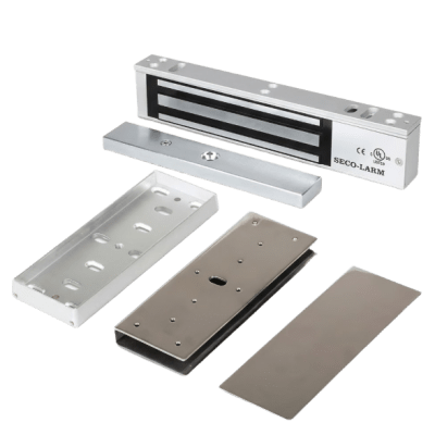 [E941SA600PQ/KITU] Kit Para Control de Acceso Incluye Chapa Magnética de 600 Lbs / Montaje En U Para Puerta de Cristal / Uso Interior / Certificación UL