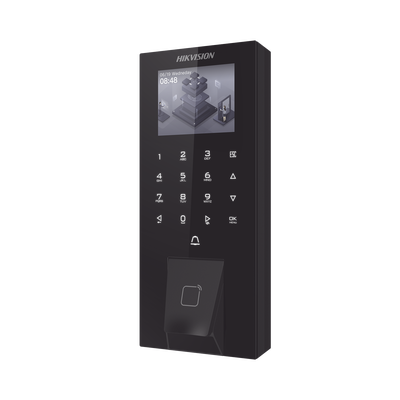 [DS-K1T807MBFWX-E1] Biometrico IP65 WiFi PoE para Acceso y Asistencia / 5,000 Huellas y Tarjetas / Administración en la Nube con HikConnect Teams / Salida 12 Vcd para Chapa