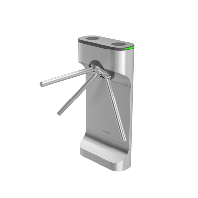 [DS-K3G411CLXR] Torniquete Trípode con Diseño Slim Ultra Estético / Uso Rudo / LEDs Indicador de Entrada y Salida / Acero Inoxidable / Exterior Protegido