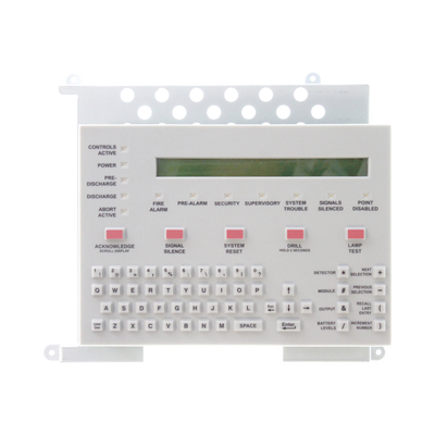 Teclado con Pantalla LCD de 80 Caracteres / para CPU2-640 y NFS-320 de NOTIFIER / Texto en Inglés