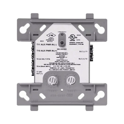 Módulo de entrada Analógica 4-20 mA / Direccionable / Compatible solo con NFS2-3030 / Tecnología FlashScan® de NOTIFIER