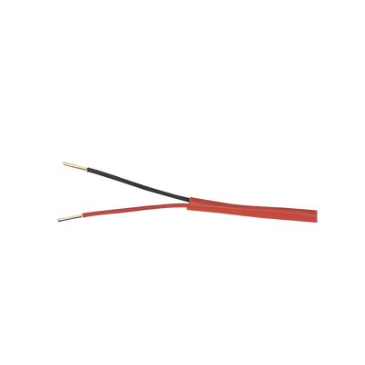Alambre de Alarma contra Incendios - Bobina de 305 Metros (1000 Pies): 2 x 16 AWG, Rojo, Tipo FPLR, (UL) FT4, Ideal para Sistemas de Detección y Evacuación de Incendios