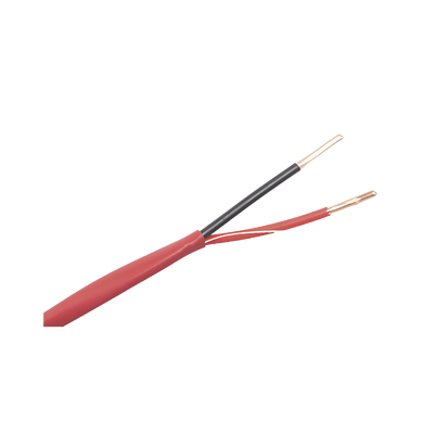 Alambre de Alarma contra Incendios - Bobina de 305 Metros (1000 Pies): 2 x 18 AWG, Rojo, Tipo FPLR, (UL) FT4, Ideal para Sistemas de Detección y Evacuación de Incendios